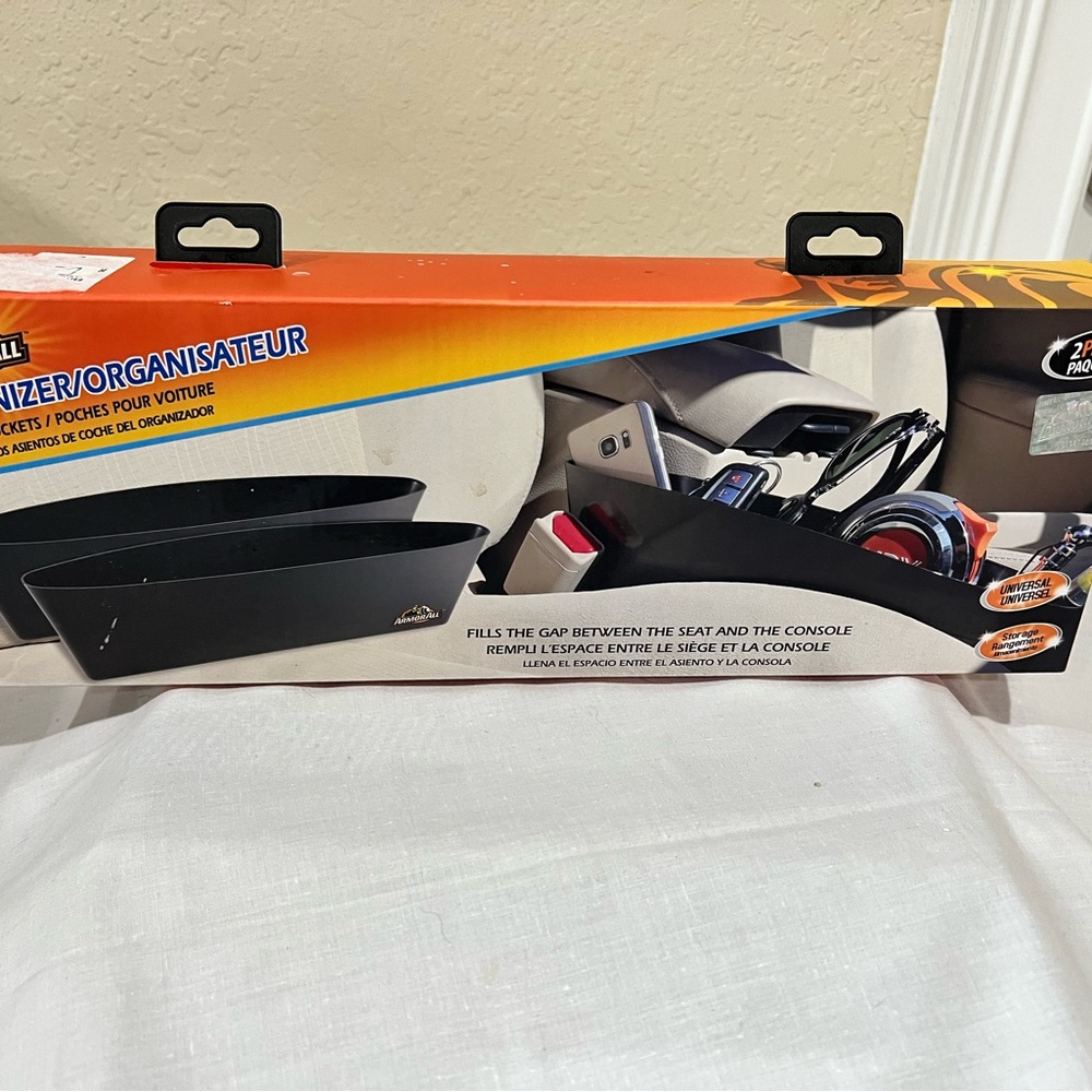 New in Box Armor All 2-in-1 Universal Car Seat Organizer Dual-Side-Pack